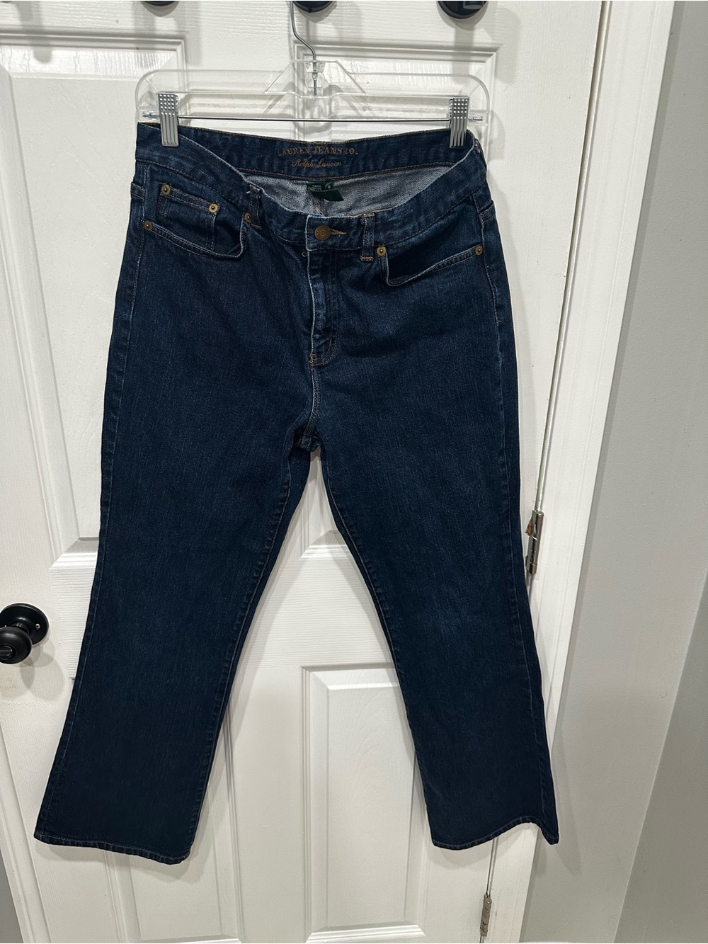 Classic Lauren Ralph Lauren Women's Dark Blue Boot Cut Jeans